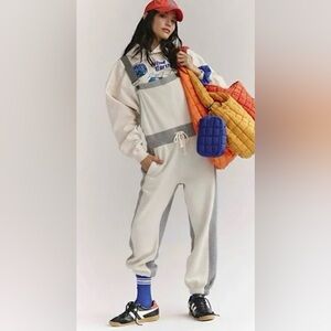 FP Movement by Free People Heather Gray Knit Overalls Cozy Lounge Jumpsuit